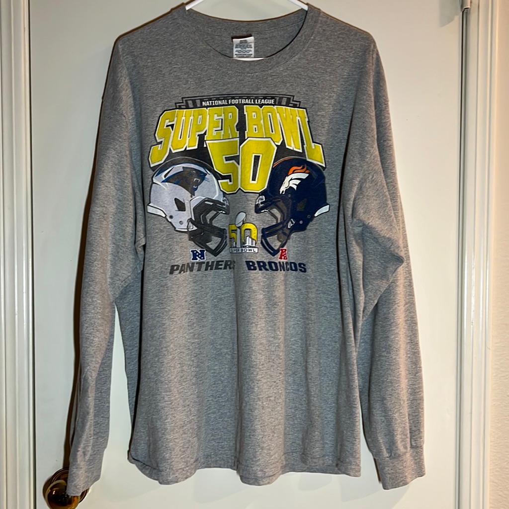 Nfl Super Bowl 50 Mens Long Sleeved TShirt